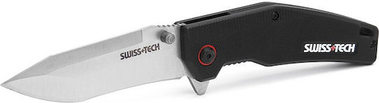 Swiss Tech G10 Satin Polish Σουγιάς Μαύρος