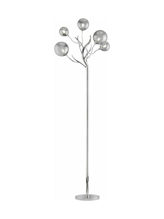 Wofi Floor Lamp H177cm. Silver