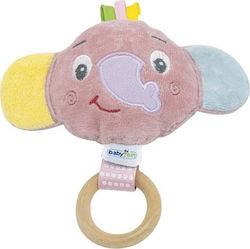 Baby Jem Wooden Rattle Elephant Pink 068.702