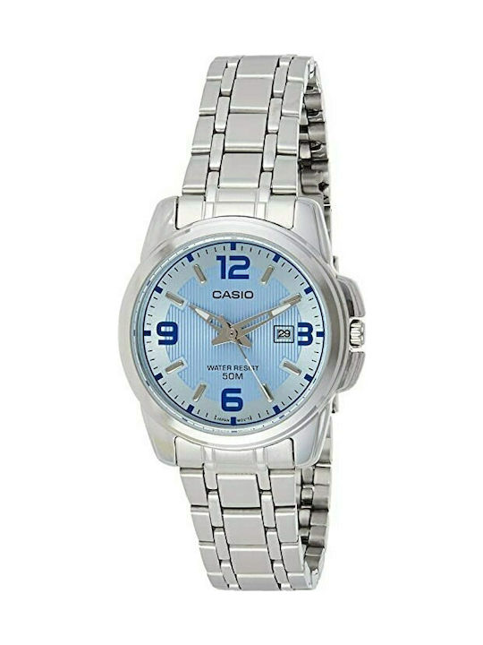 Casio Enticer Watch with Silver Metal Bracelet