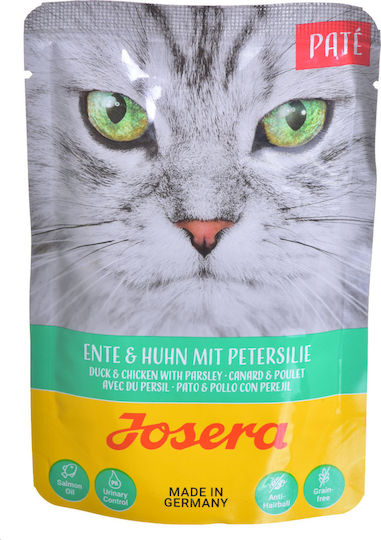 Josera Pate Duck Chicken & Parsley Wet Food for Cats in Pouches with Chicken 85gr