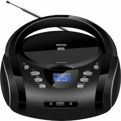 Denver Φορητό Ηχοσύστημα TDB-10 με Bluetooth / CD / MP3 / USB / Ραδιόφωνο σε Μαύρο Χρώμα