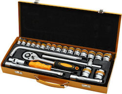 Epica Star EP-20255 Ratchet and Socket Set 1/2" 25 Pieces