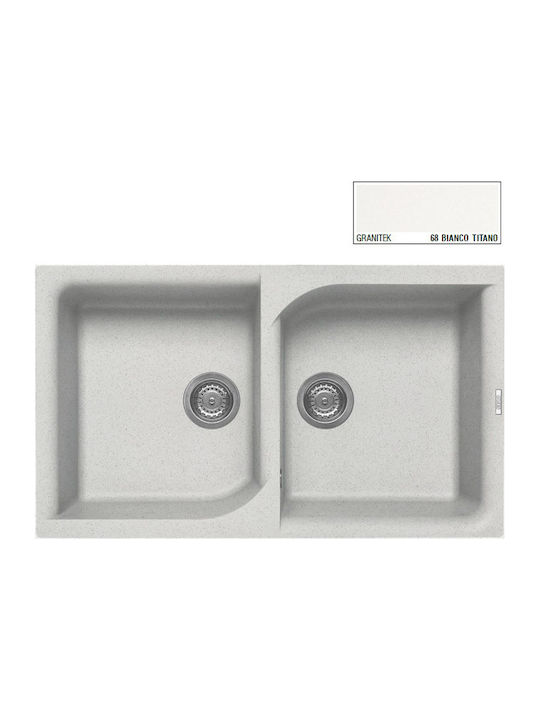 Elleci Ego 450 Granitek LGE45068 Drop-In Chiuve...