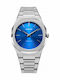 D1 Milano Ultra Thin Men's Watch 40mm Battery with Silver Metal Bracelet