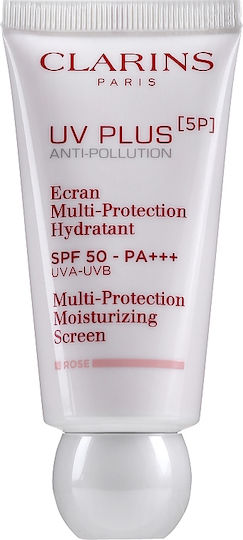 Clarins UV Plus 5P Anti-pollution Multi-protection Moisturizing Screen Sonnencreme Creme Gesicht SPF50 mit Farbe 30ml