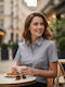Women's Monochrome Short Sleeve Shirt Gray