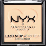Nyx Professional Makeup Can't Stop Won't Stop Matte Powder 01 Fair 6gr
