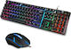 CMK-198i Σετ Gaming Πληκτρολόγιο με RGB φωτισμό & Ποντίκι (Αγγλικό US)