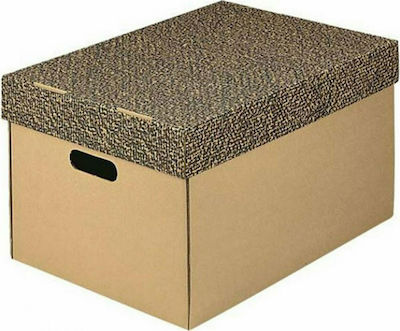 ΙΩΝΙΑ Box Hârtie Cutie de Arhivare cu Capac 51x29x37cm. Maro