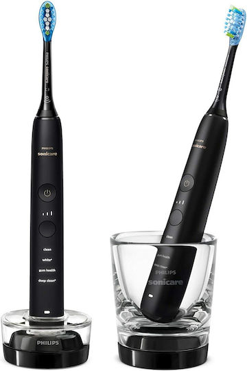 Sonicare DiamondClean 9000 Electric Toothbrush with Brushing Timer & Pressure Sensor Black / Black Duo Pack