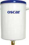 Oscar Plast 100232 Wall Mounted Plastic High Pressure Round Toilet Flush Tank White