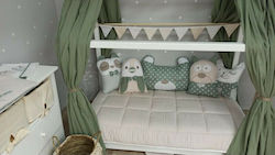 Baby Star Tiny Friends Пълна Стайна Зелена 40x185см Baby Star Tiny Friends Пълна Стайна Зелена 40x185см