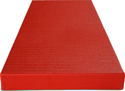 Olympus Sport Judo Mat Agglorex Standard Vinyl Podele Puzzle de Gimnastică Roșii 200x100x4cm 1buc