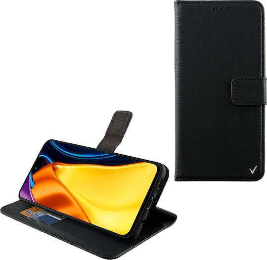 Volte-Tel Allure Magnet Wallet Piele artificială Negru (Redmi Note 10 5G / Poco M3 Pro)
