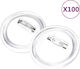 vidaXL Acrylic Pins Brooches 58 mm 100 Pieces 100 Pieces