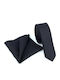 Legend Accessories Herren Krawatten Set Synthetisch,Polyester/Cotton/Leather Monochrom in Schwarz Farbe