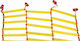 Yakimasport Triple 3D Acceleration Ladder in Yellow Color Coordination ladder 6m