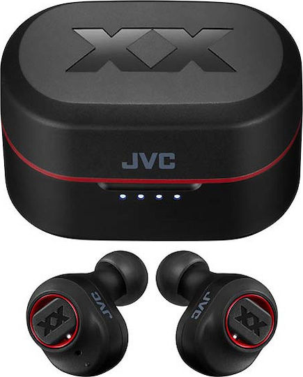 JVC HA-XC50T In-ear Bluetooth Handsfree Ακουστικά με Αντοχή στον Ιδρώτα και Θήκη Φόρτισης Μαύρα