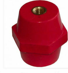 Elvhx Insulator Industrial Type Hexagonal Insulator 60mm M10 Red 19575