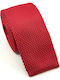 Legend Accessories Men's Tie Knitted Monochrome Red