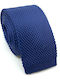 Legend Accessories Ανδρική Γραβάτα Πλεκτή Μονόχρωμη σε Navy Μπλε Χρώμα