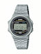 Casio Vintage Round Ψηφιακό Ανδρικό Ρολόι 36.6mm Μπαταρίας με Ασημί Μεταλλικό Μπρασελέ