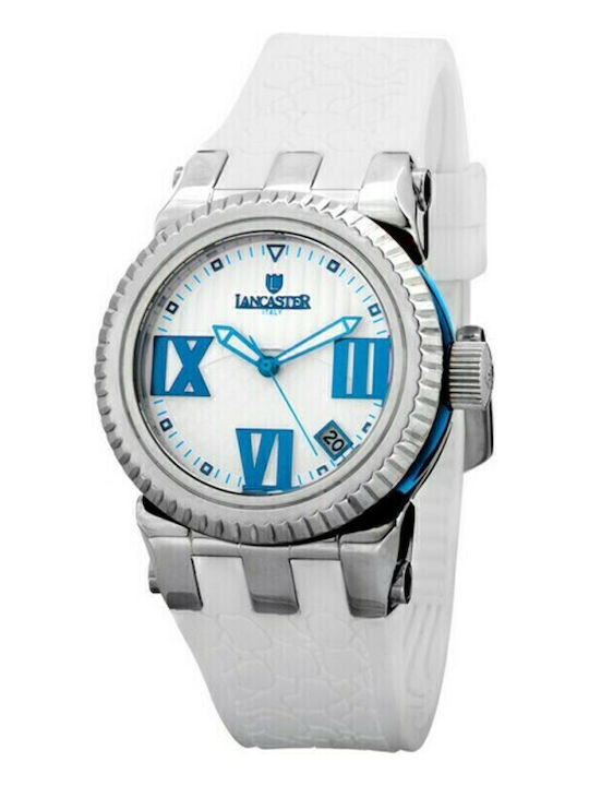 Lancaster Italia Women's Watch with White Rubbe...