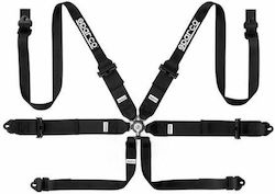 Sparco Pull Up Racing 6 Point Seat Belt Belt Type Seduction with 6 Points of Tightening in Black Color