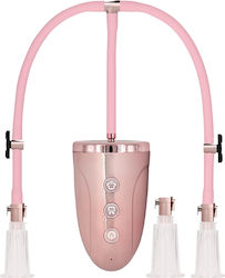 Shots Pumped Automatic Rechargeable Clitoral & Nipple Pump Set Pink