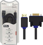 SGL HDMI 1.3 Cable HDMI male - VGA male 3m Μαύρο