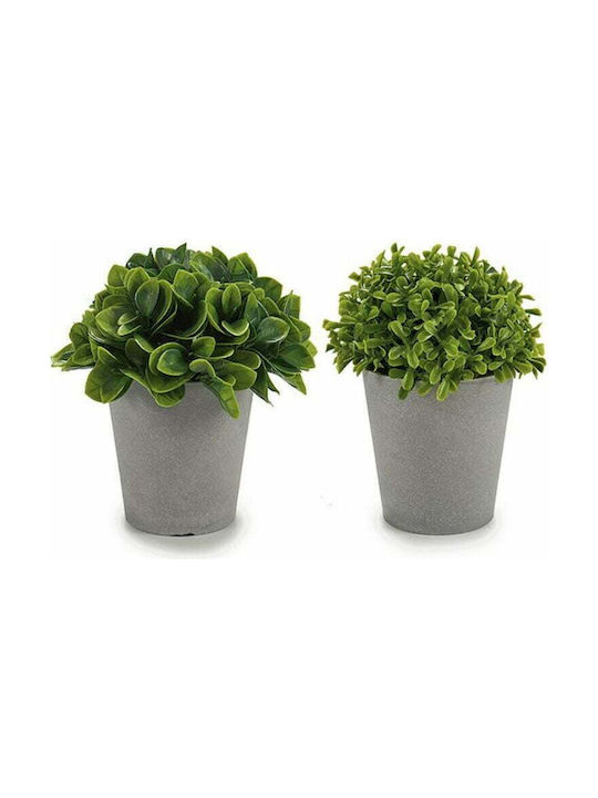 Ibergarden Artificial Plant in Small Pot Green 15cm 1pcs