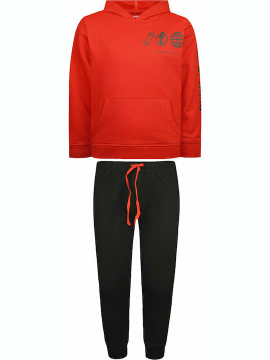 Energiers Kids Sweatpants Set Red 2pcs