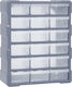 vidaXL Συρταριέρα Εργαλείων Plastic with 18 Dra...