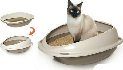 BigBuy Shuttle Arena Cat Toilet Gray L57xW40xH19cm