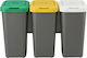 Tontarelli Recycling Plastic Waste Bin 75lt Gray