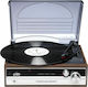 Denver VPR-190 Turntables with Preamp and Built-in Speakers Brown