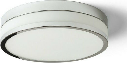 Rendl Light Studio Cira Deckenleuchte Badezimmer 35cm Silber mit Integrierter LED