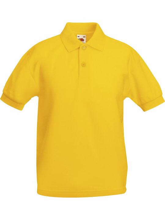 Fruit of the Loom Kids' Polo Short Sleeve Sunfl...