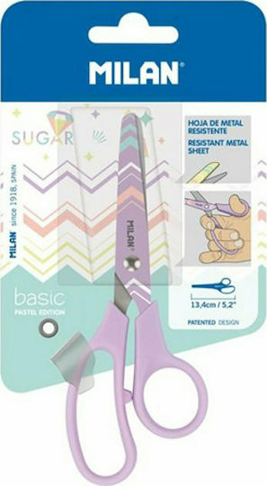 Milan Sugar Diamond Edition Детски Ножица Crafts 13.4бр с Метал Острие Лилав 1бр