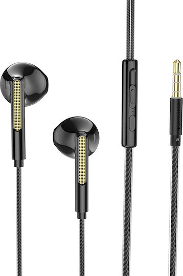 Borofone BM63 Melodic Earbuds Handsfree με Βύσμα 3.5mm Μαύρο