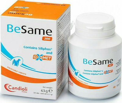 Candioli BeSame 200 Nahrungsergänzungsmittel für Hunde und Katzen in Tablettenform 30 Registerkarten für die allgemeine Gesundheit