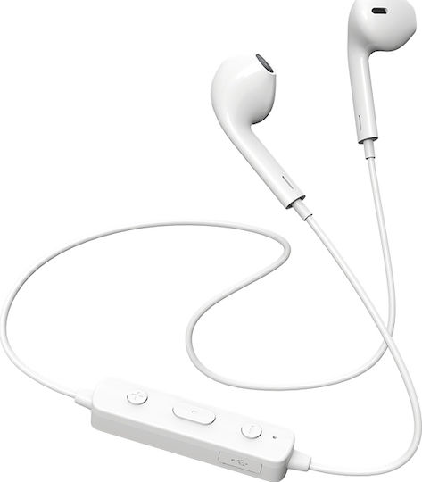 Borofone BE22 Earbud Bluetooth Handsfree Earphones with Sweat Resistance White