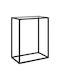 Console Table Metal with Glass Surface Διαφανής L60xW35xH75cm