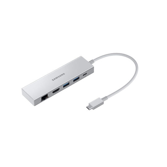 Samsung USB-C Docking Station mit HDMI 4K PD Ethernet Silber (EE-P5400USEGEU)
