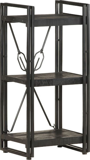 Bücherregal Schwarz 40x30x80cm