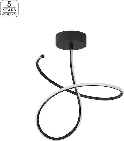 Home Lighting Πλαφονιέρα Οροφής 50εκ. Μαύρη με Ενσωματωμένο LED και Τηλεχειριστήριο