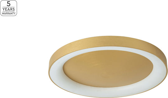 Home Lighting Πλαφονιέρα Οροφής 80εκ. Χρυσή με Ενσωματωμένο LED