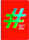 AG Trees Spiral Notebook Ruled B5 90 Sheets 3 Subjects Colour Your World Red 1pcs