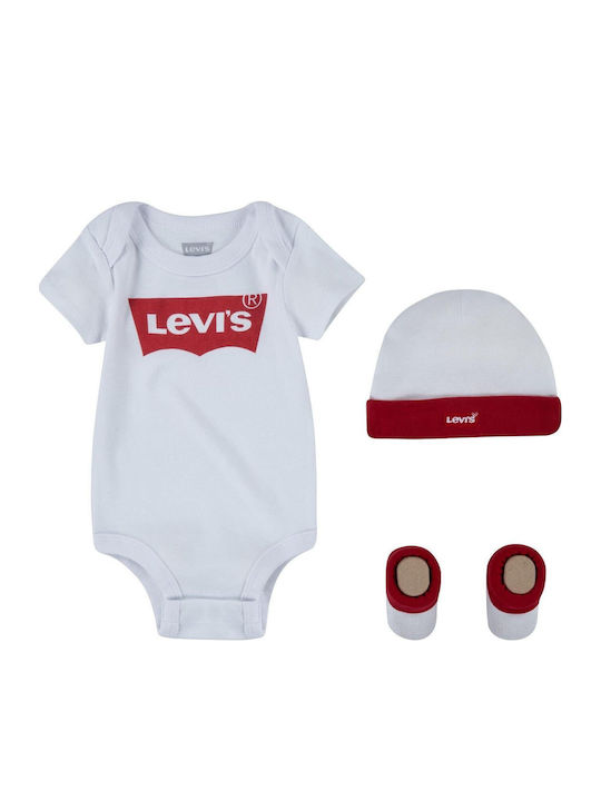 Levi's Къс ръкав Бял 3бр
